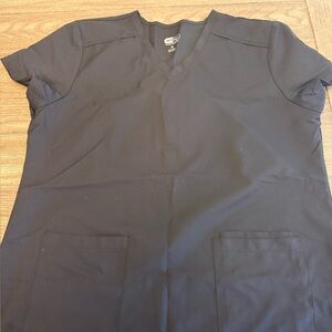 Koi Black V-Neck Women's scrub top